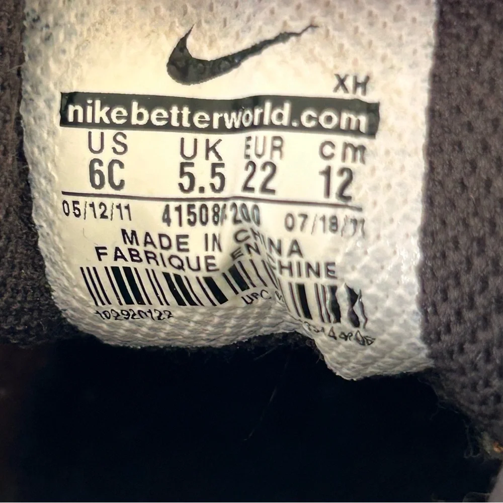 Nike Woodside 2 High ACG Baby Boy Boots Size 6C Brown High Top Leather